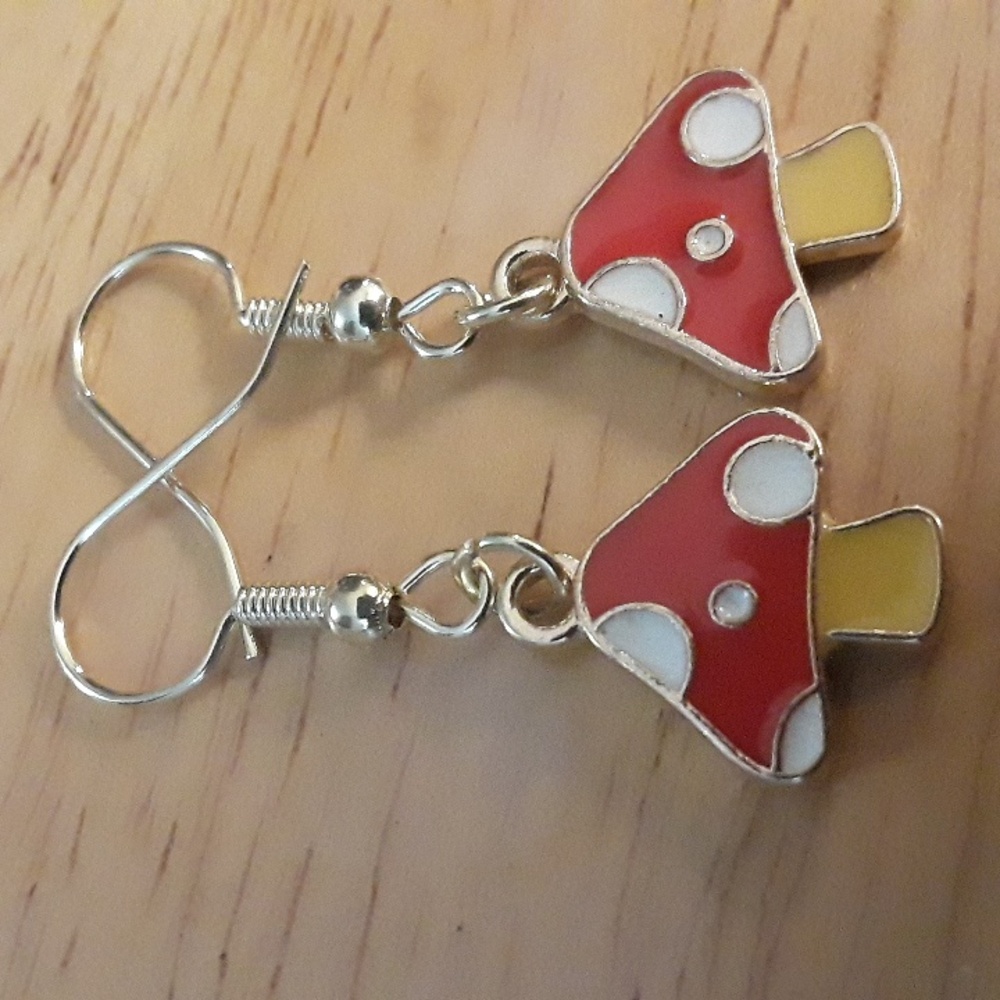 Mushroom earrings - Picture 2 of 3